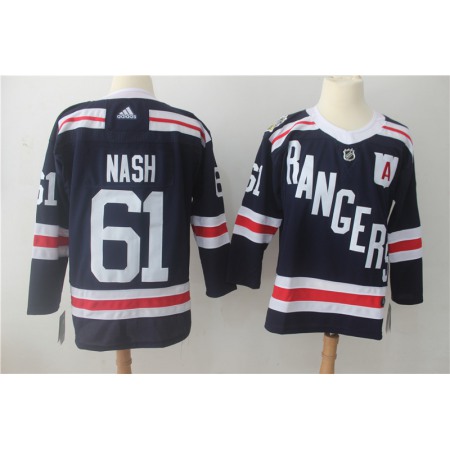 Men's New York Rangers #61 Rick Nash Navy 2018 Winter Classic Authentic Stitched NHL Jersey