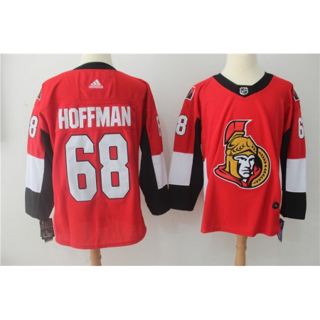 Men's Ottawa Senators #68 Mike Hoffman Red Stitched NHL Jersey