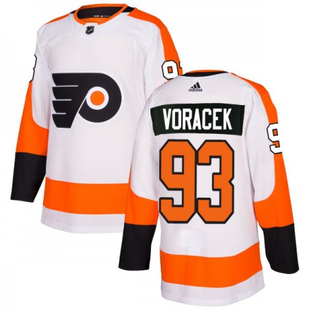 Men's Philadelphia Flyers #93 Jakub Voracek White Stitched NHL Jersey