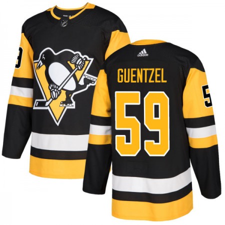 Men's Pittsburgh Penguins #59 Jake Guentzel Black Stitched NHL Jersey