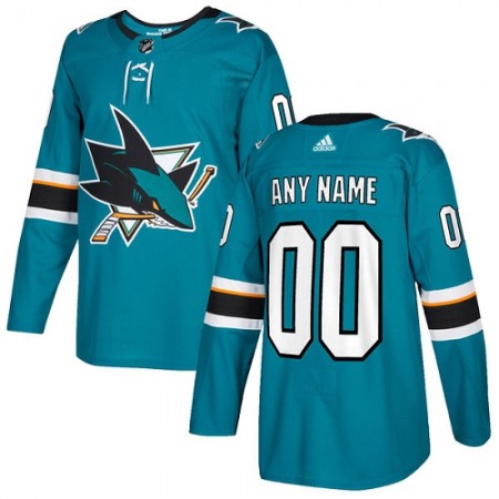 Men's San Jose Sharks Personalized Authentic Teal Green Home Stitched NHL Jersey