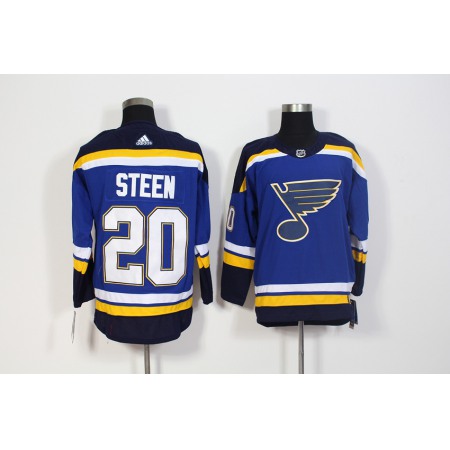 Men's St. Louis Blues #20 Alexander Steen Blue Stitched NHL Jersey