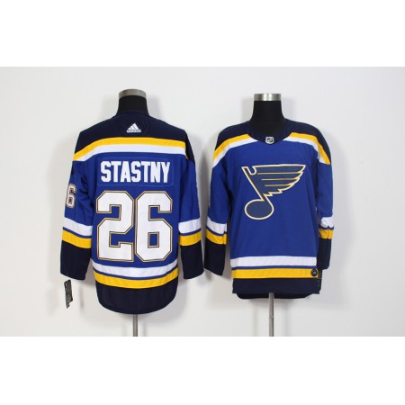 Men's St. Louis Blues #26 Paul Stastny Blue Stitched NHL Jersey