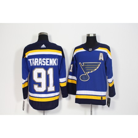 Men's St. Louis Blues #91 Vladimir Tarasenko Navy Blue Stitched NHL Jersey