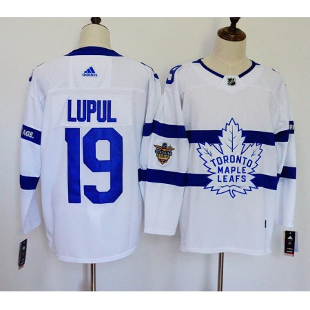 Men's Toronto Maple Leafs #19 Joffrey Lupul White 2018 NHL Stadium Series Stitched NHL Jersey