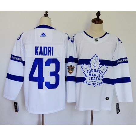 Men's Toronto Maple Leafs #43 Nazem Kadri White 2018 NHL Stadium Series Stitched NHL Jersey
