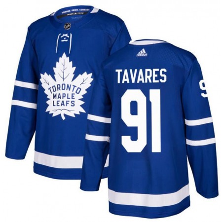Men's Toronto Maple Leafs #91 John Tavares Blue Stitched NHL Jersey