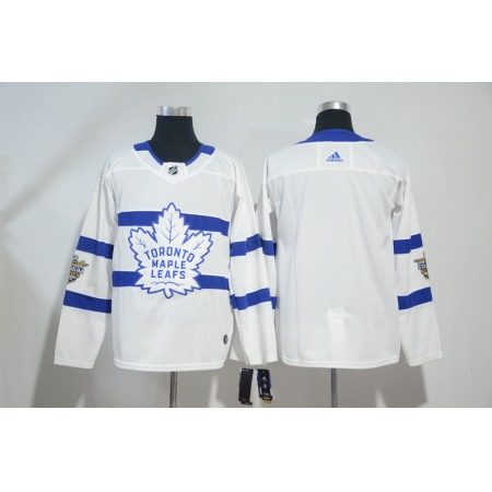 Men's Toronto Maple Leafs White 2018 NHL Stadium Series Stitched NHL Jersey