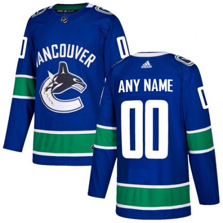Men's Vancouver Canucks Personalized Authentic Blue Home Stitched NHL Jersey