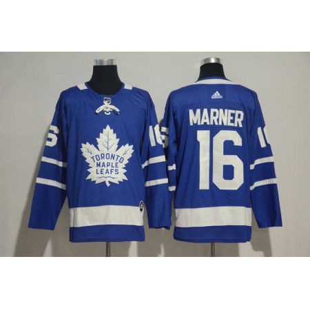 Men's Toronto Maple Leafs #16 Marner Blue Stitched NHL Jersey