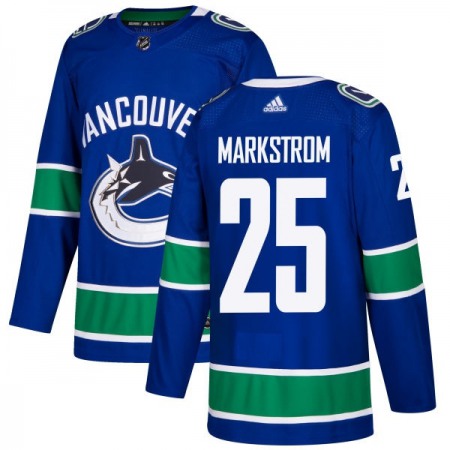 Men's Vancouver Canucks #25 Jacob Markstrom Blue Stitched NHL Jersey