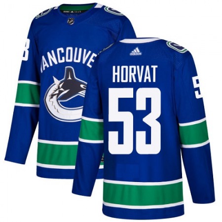 Men's Vancouver Canucks #53 Bo Horvat Blue Stitched NHL Jersey