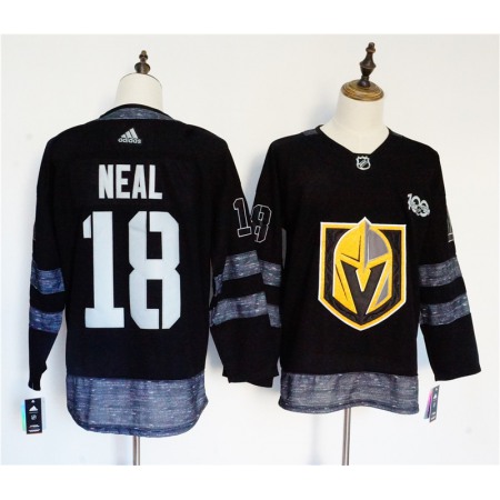 Men's Vegas Golden Knights #18 James Neal Black 1917-2017 100th Anniversary Stitched NHL Jersey