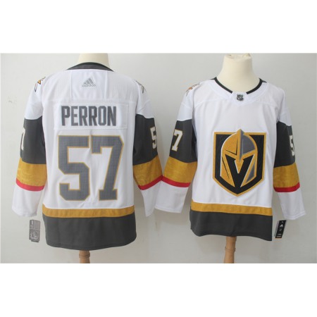 Men's Vegas Golden Knights #57 David Perron White Stitched NHL Jersey