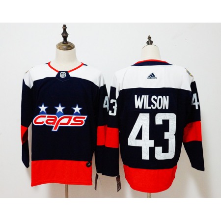 Men's Washington Capitals #43 Tom Wilson Navy 2018 NHL Stadium Series Authentic Pro Stitched Jersey