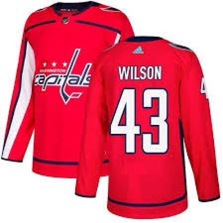 Men's Washington Capitals #43 Tom Wilson Red Stitched NHL Jersey