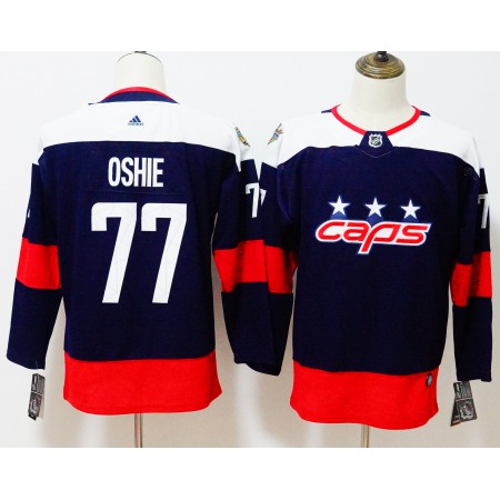 Men's Washington Capitals #77 TJ Oshie Navy 2018 NHL Stadium Series Authentic Pro Stitched NHL Jersey