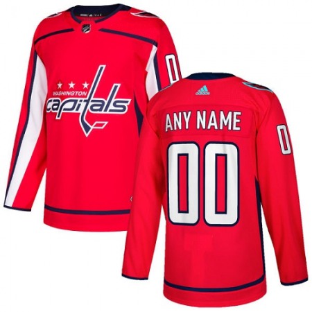 Men's Washington Capitals Personalized Authentic Red Home Stitched NHL Jersey