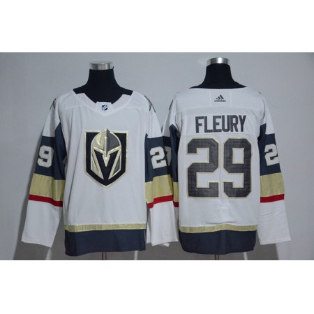 Men's Vegas Golden Knights #29 Marc-Andre Fleury White Stitched NHL Jersey