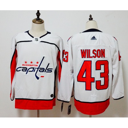 Men's Washington Capitals #43 Tom Wilson White Stitched NHL Jersey