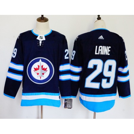 Men's Winnipeg Jets #29 Patrik Laine Navy Stitched NHL Jersey