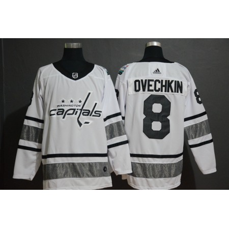 Men's Washington Capitals #8 Alexander Ovechkin White 2019 NHL All-Star Game Jersey