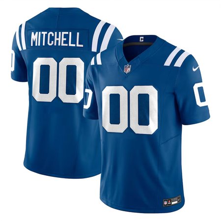 Men's Indianapolis Colts Adonai Royal 2024 NFL Draft Player F.U.S.E. Vapor Untouchable Limited Stitched Football Jersey