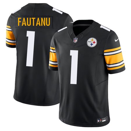 Men's Pittsburgh Steelers Troy Fautanu Black 2024 NFL Draft First Round Pick Player F.U.S.E. Vapor Untouchable Limited Stitched Football Jersey