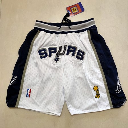 San Antonio Spurs White Shorts San Antonio Spurs White Shorts
