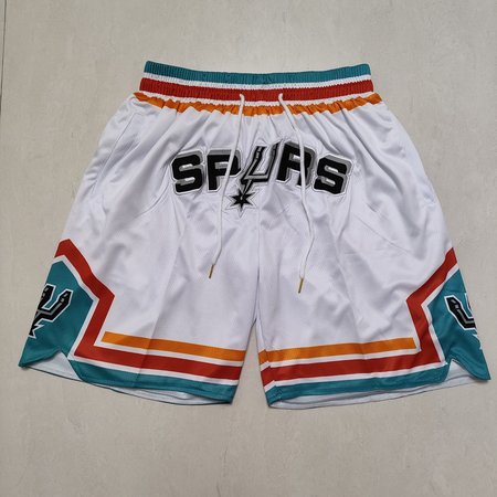 San Antonio Spurs White Shorts San Antonio Spurs White Shorts